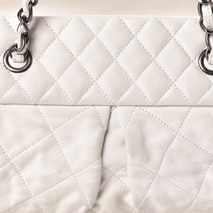 Chanel Iridescent Calfskin Chic Quilt Bowling Bag White 10 of 21