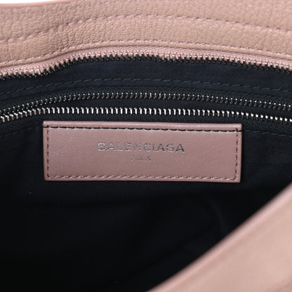 Balenciaga Shiny Goatskin Silver Metallic Edge Hardware City Rose Des Sables 6 of 9