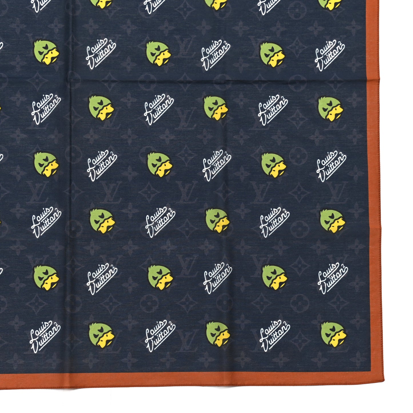 X NIGO Cotton Silk LV Made Bandana Set Multicolor