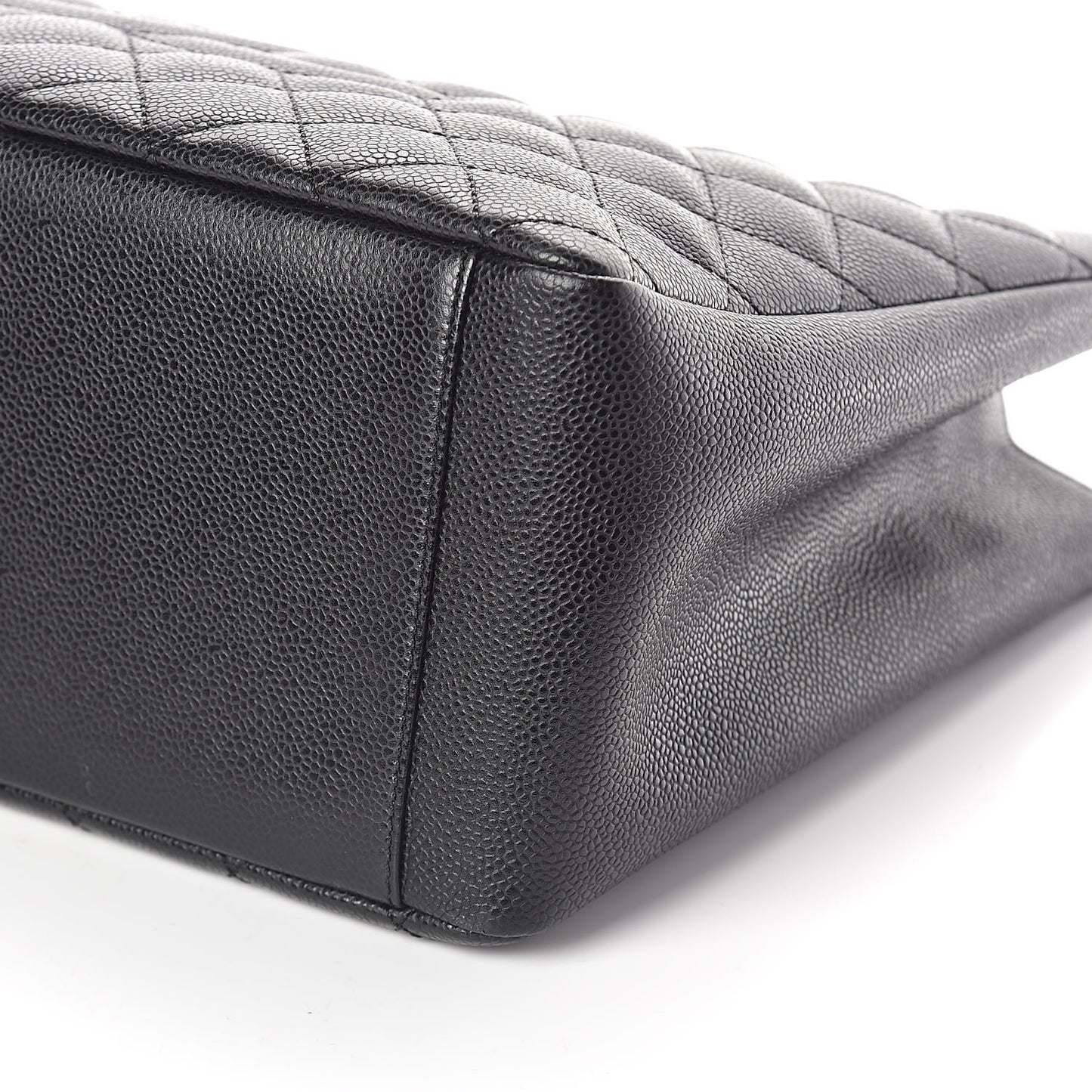 Caviar Quilted Grand Shopping Tote GST Black