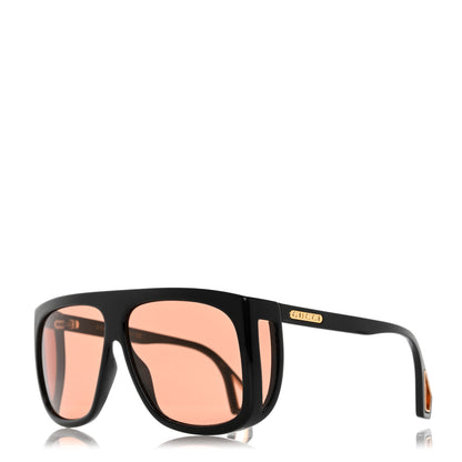 Gucci Acetate Shield Sunglasses GG0467S Black 1 of 9