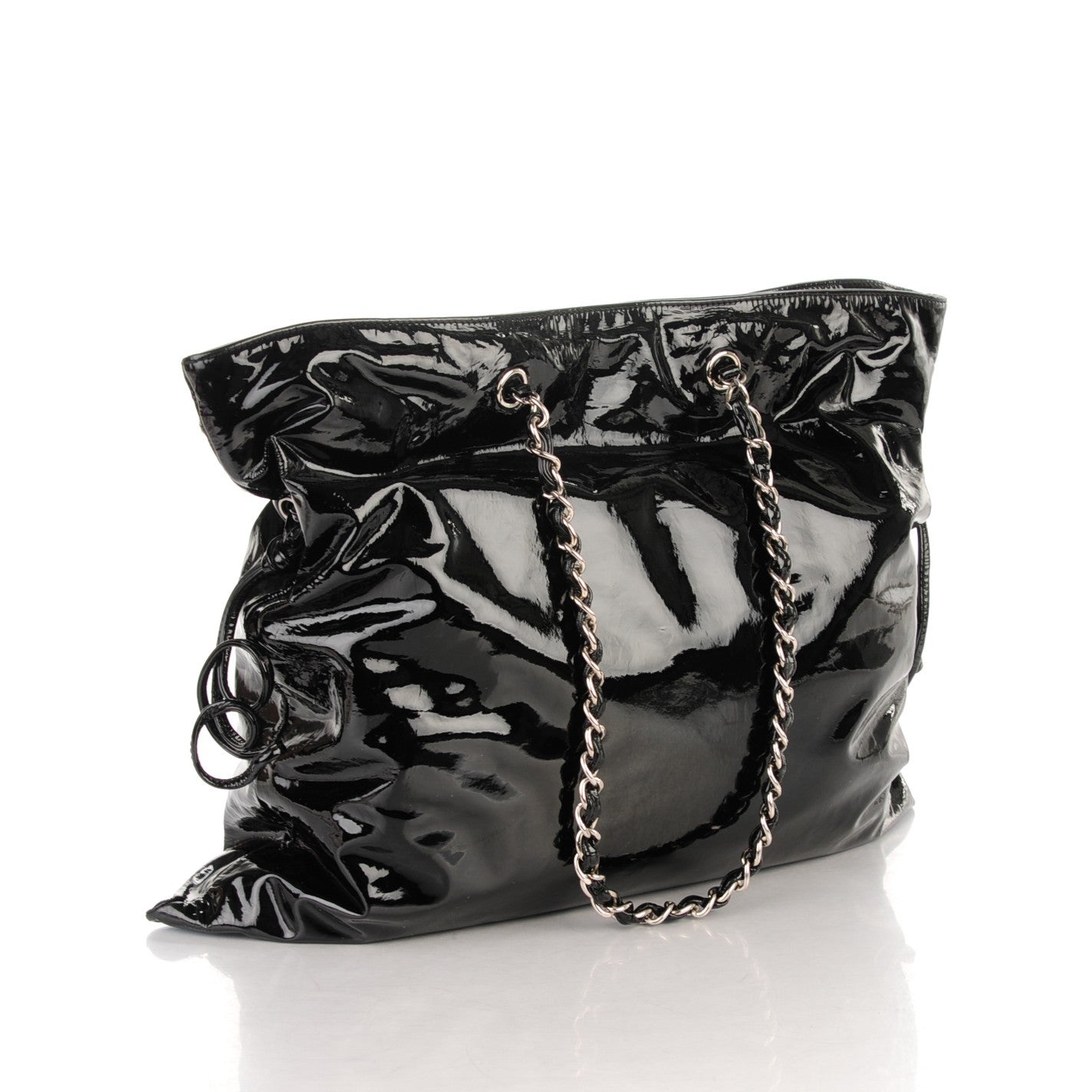 Chanel Patent Bonbons Shopper Tote Black 3 of 6