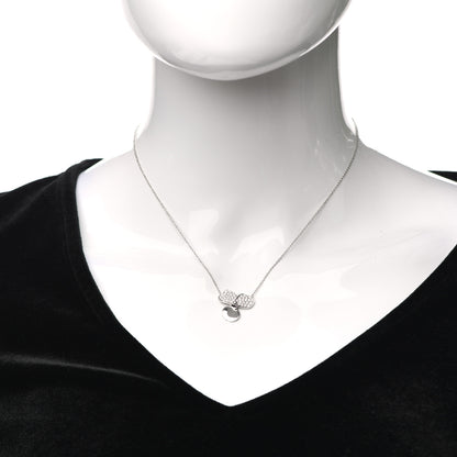 Tiffany Platinum Diamond Paper Flowers Pendant Necklace 2 of 6