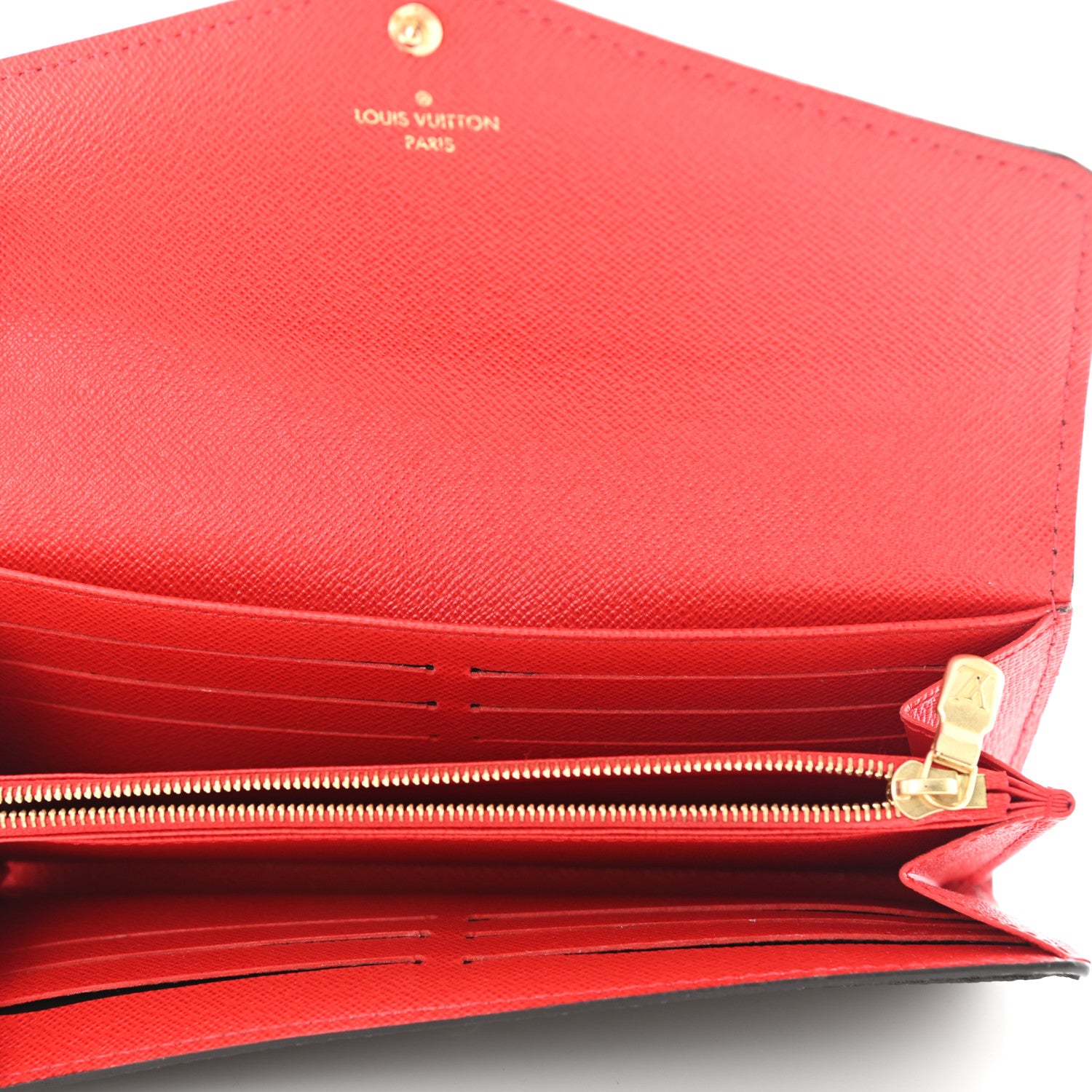 Louis Vuitton Monogram Sarah Wallet NM Coquelicot 5 of 9