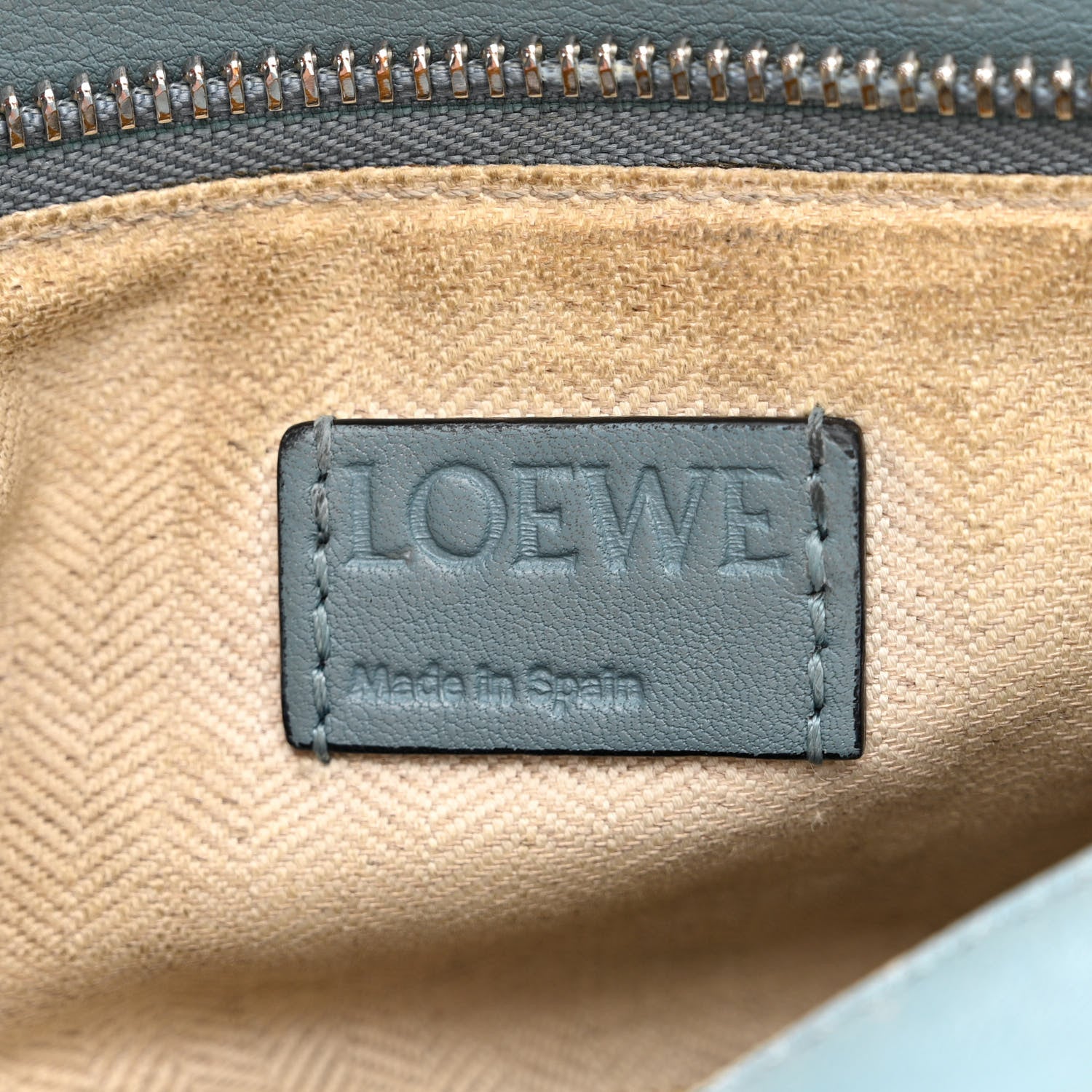 Loewe Calfskin Small Puzzle Bag Stone Blue 6 of 18