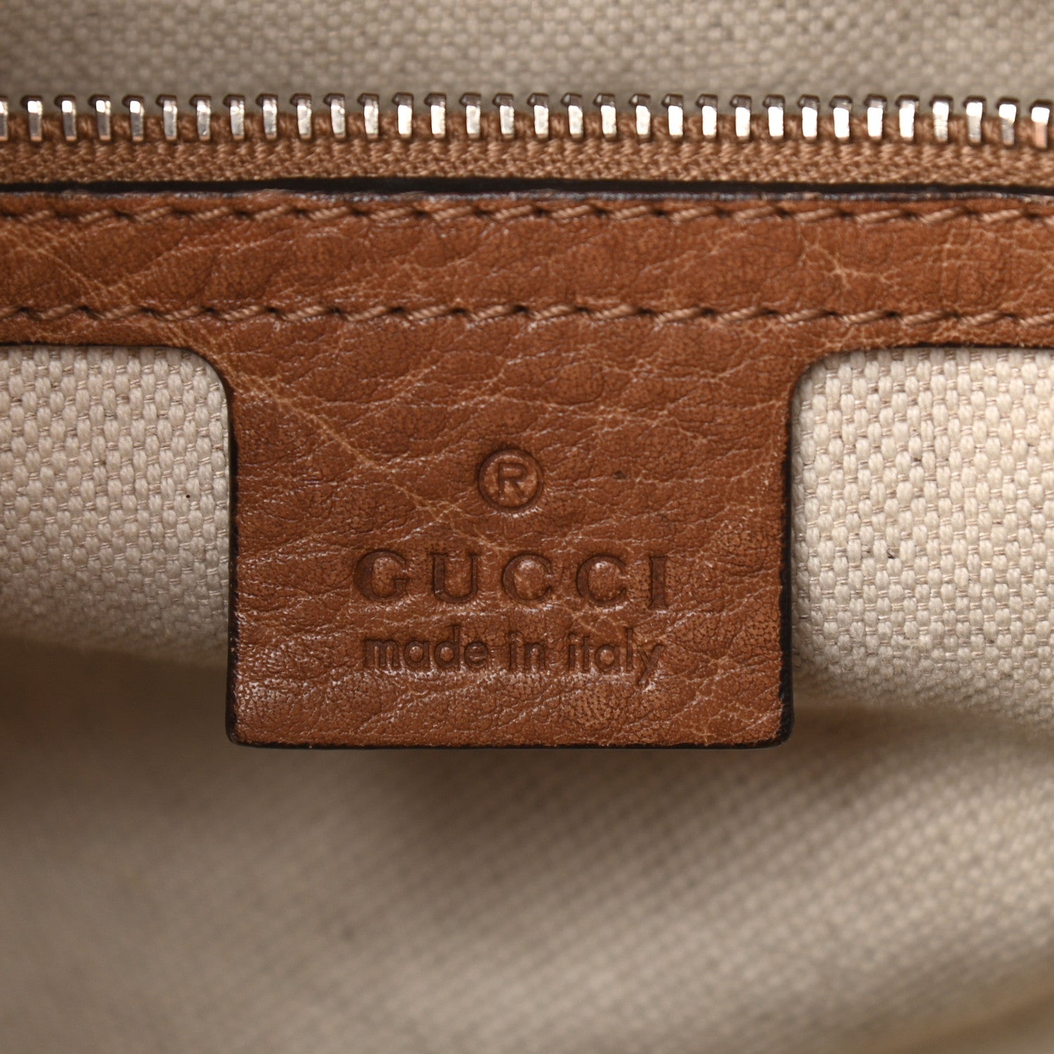 Gucci Pebbled Calfskin Medium Miss GG Top Handle Bag Light Cuir 6 of 12