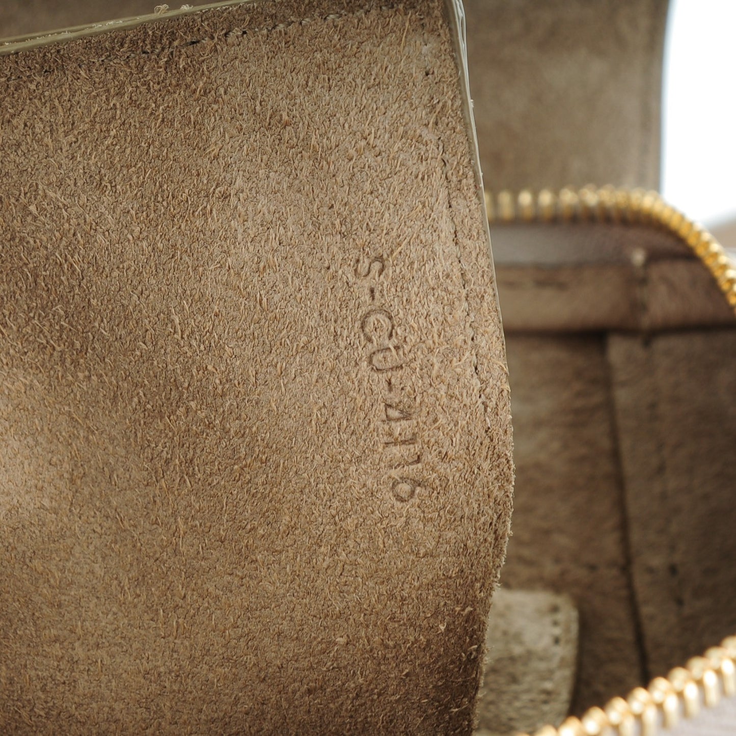Baby Grained Calfskin Micro Belt Bag Dune