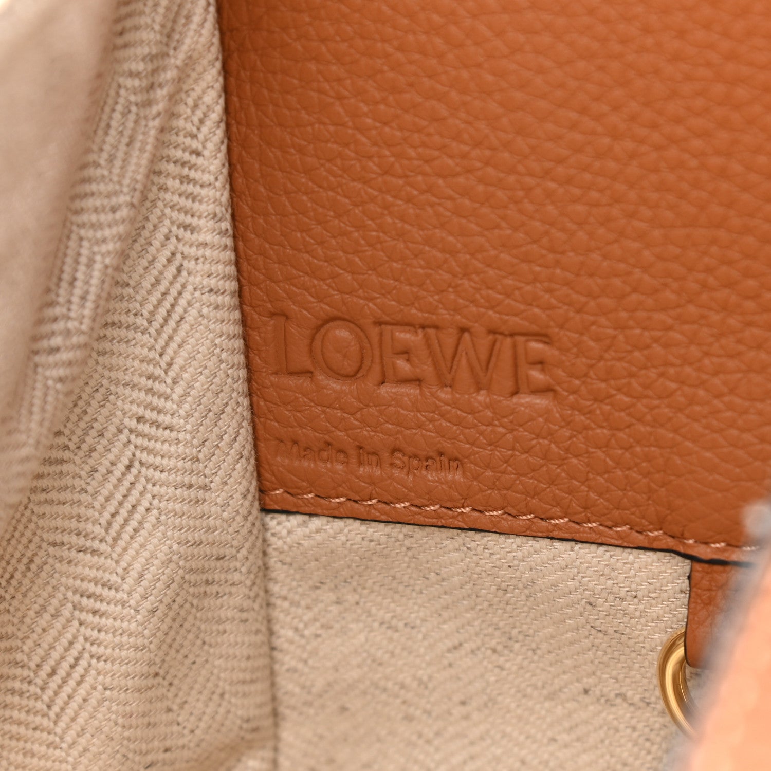 Loewe Calfskin Small Hammock Shoulder Bag Tan 6 of 10