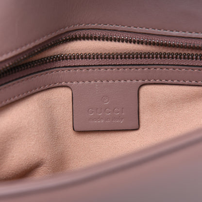 Gucci Calfskin Matelasse Small GG Marmont Shoulder Bag Porcelain Rose 6 of 15
