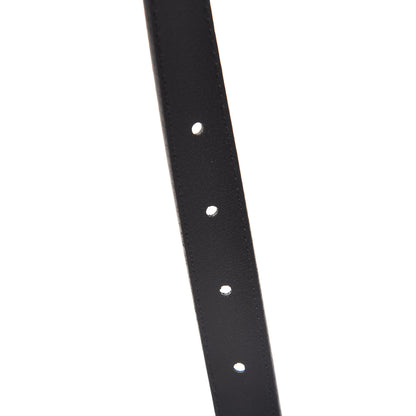 Gucci Calfskin Pearl Double G 20mm Belt 70 28 Black Cream 6 of 6