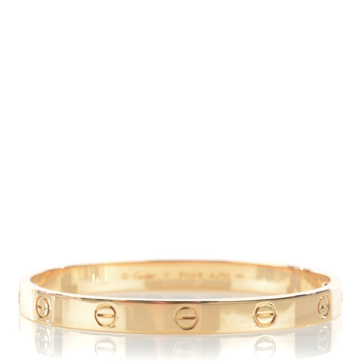 Cartier 18K Yellow Gold LOVE Bracelet 17 1 of 6