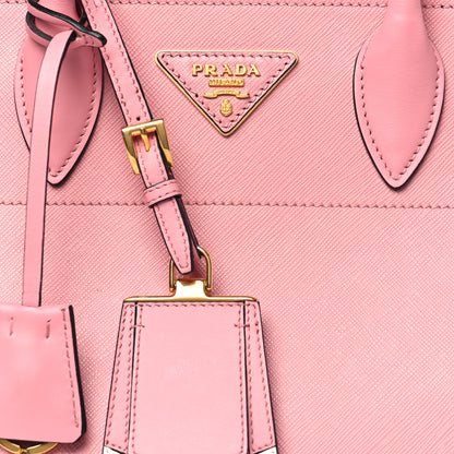 Prada Saffiano City Calfskin Greche Paradigme Bag Pink 7 of 10