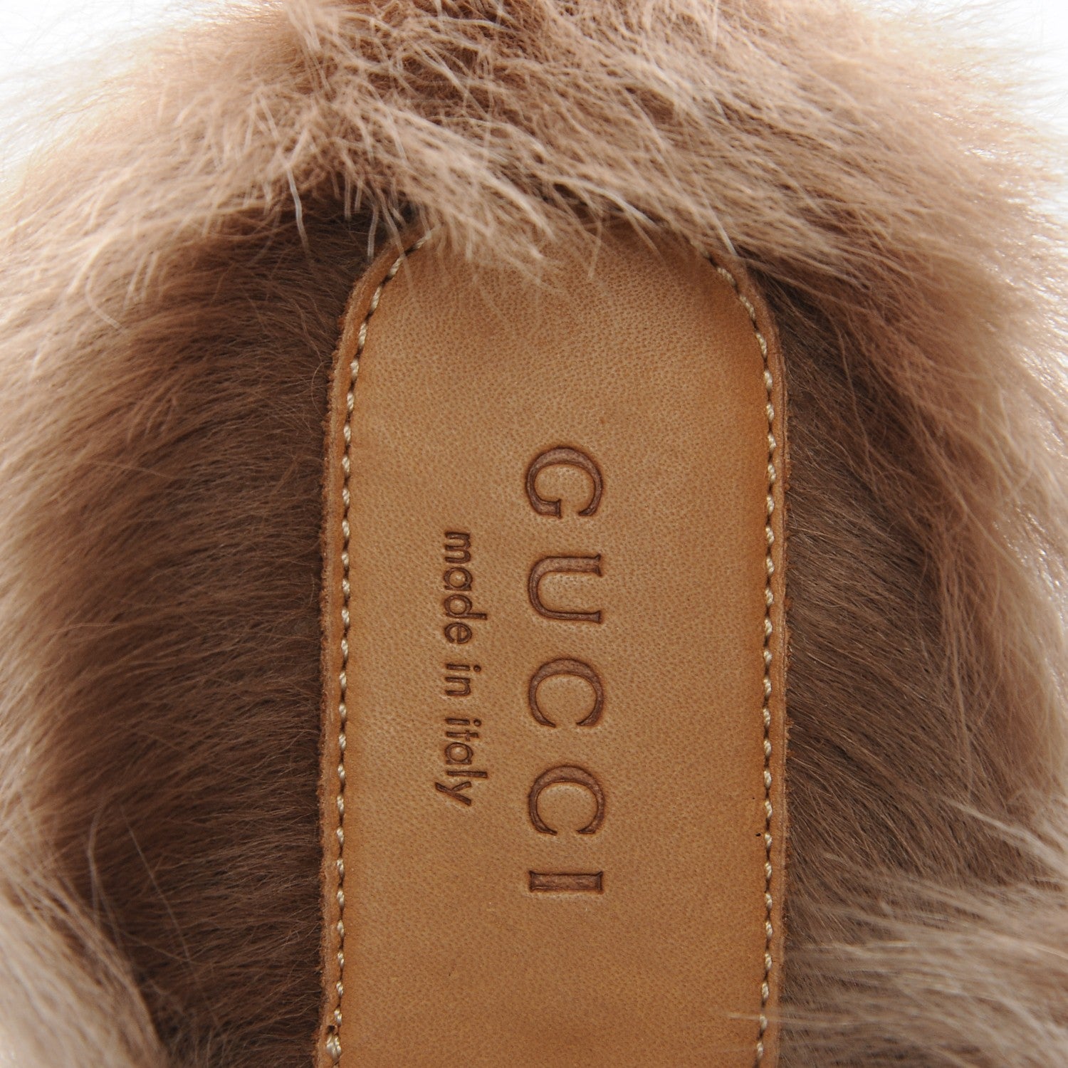 Gucci Calfskin Fur Womens Princetown Slippers 36 Black 5 of 7