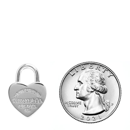 Tiffany Sterling Silver Return to Tiffany Heart Lock Pendant 2 of 3