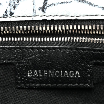 Balenciaga Agneau Arena Graffiti Neo Cagole Handbag XS Black White 7 of 11