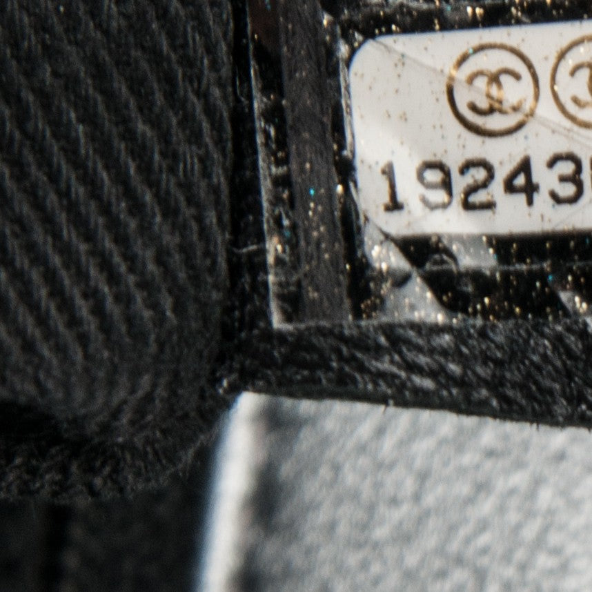 Metallic Lambskin Symbols Medium Single Flap Silver