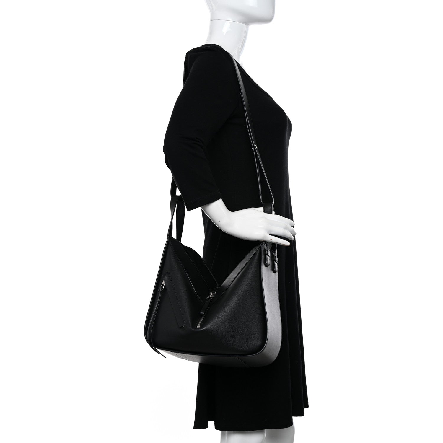 Loewe Calfskin Small Hammock Shoulder Bag Black 2 of 12