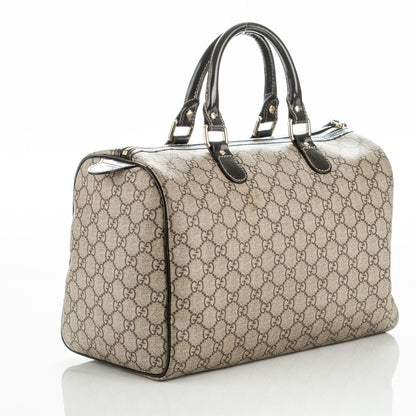 Gucci GG Plus Monogram Tattoo Heart Medium Joy Boston Dark Brown 2 of 8