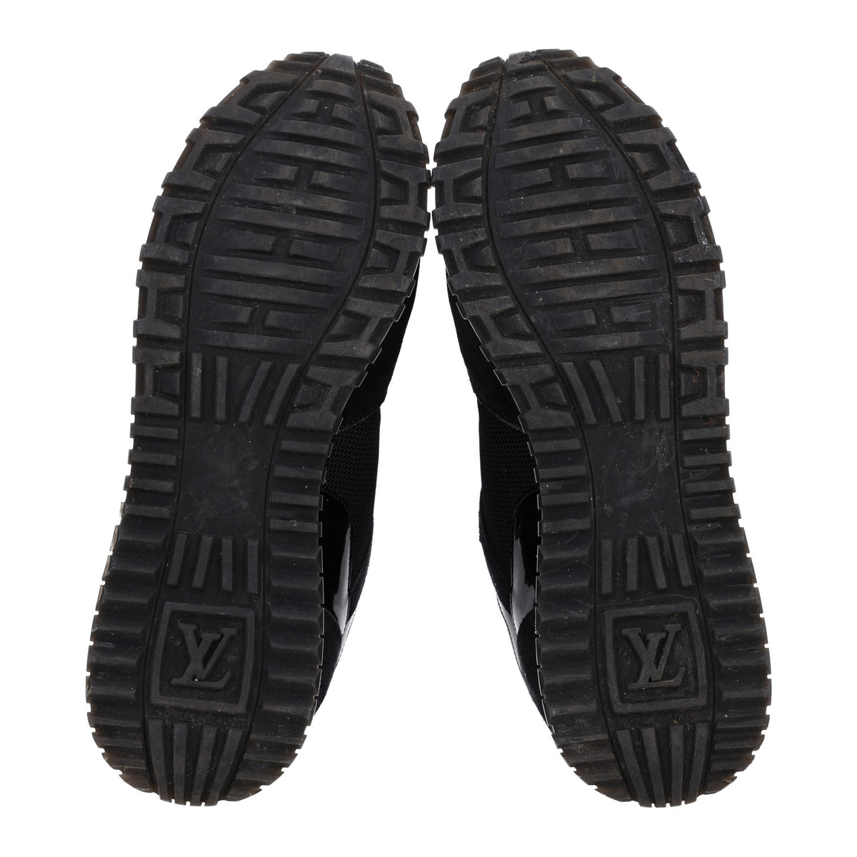 Louis Vuitton Suede Monogram Run Away Sneakers 37.5 Black 7 of 10