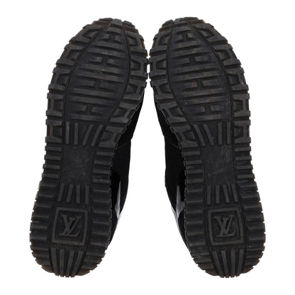 Louis Vuitton Suede Monogram Run Away Sneakers 37.5 Black 7 of 10