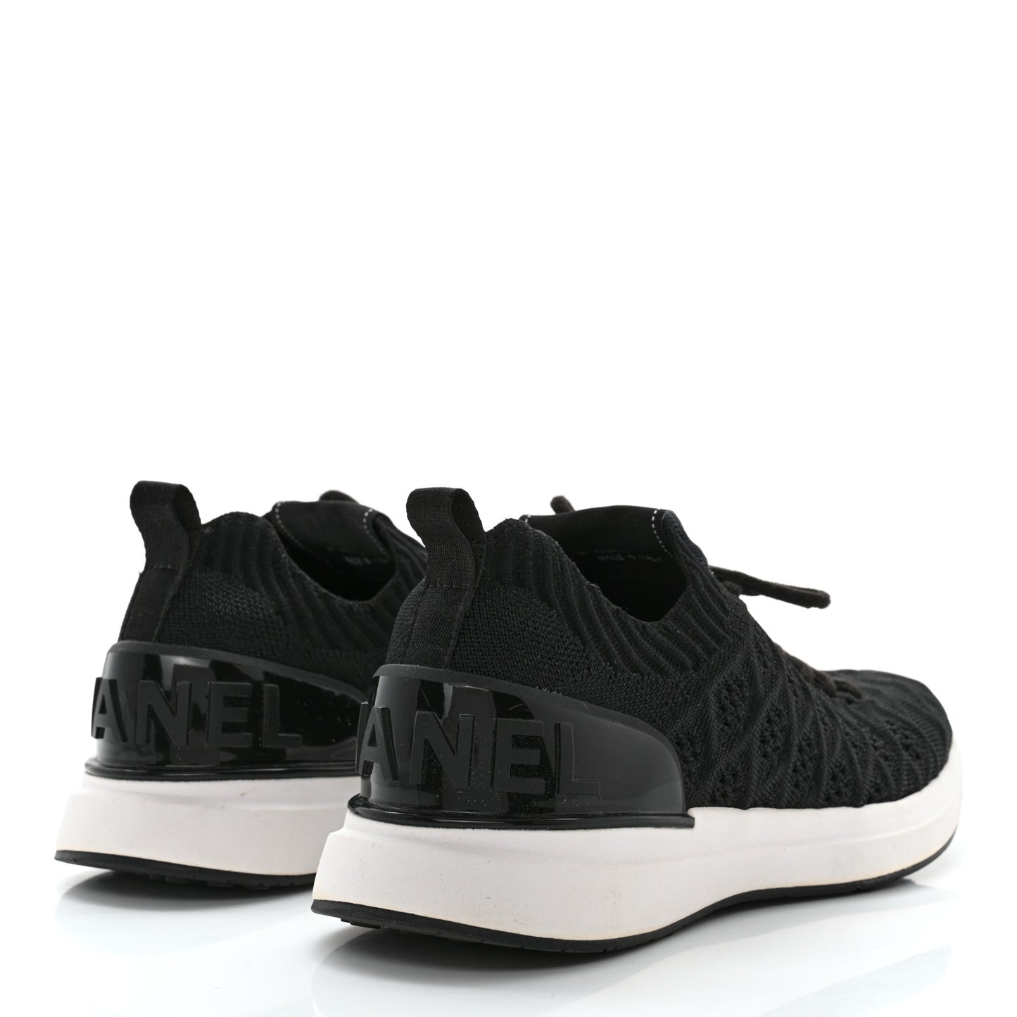 Fabric Logo Sneakers 38 Black