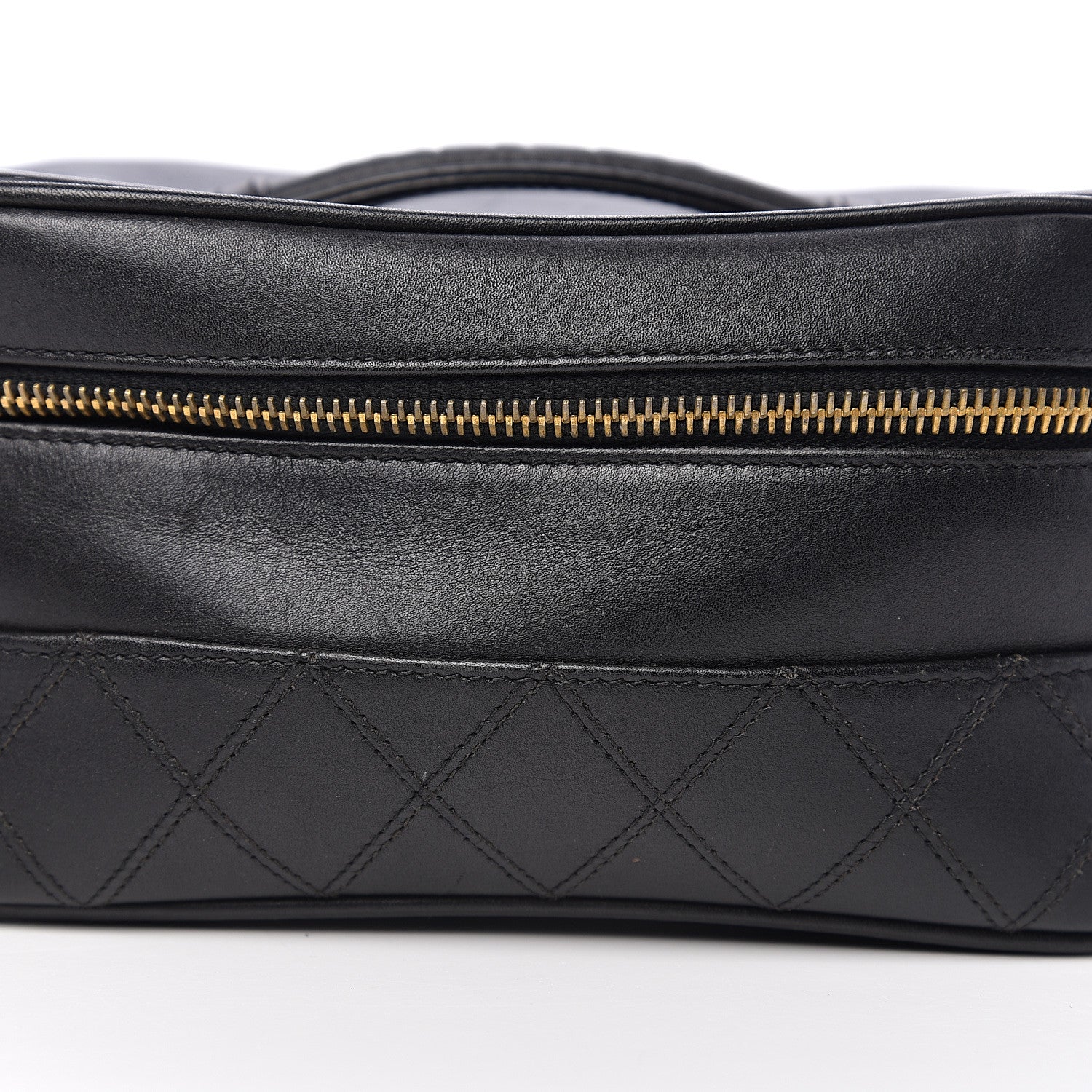 Chanel Lambskin Vanity Cosmetic Case Black 10 of 10