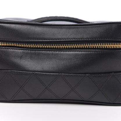 Chanel Lambskin Vanity Cosmetic Case Black 10 of 10