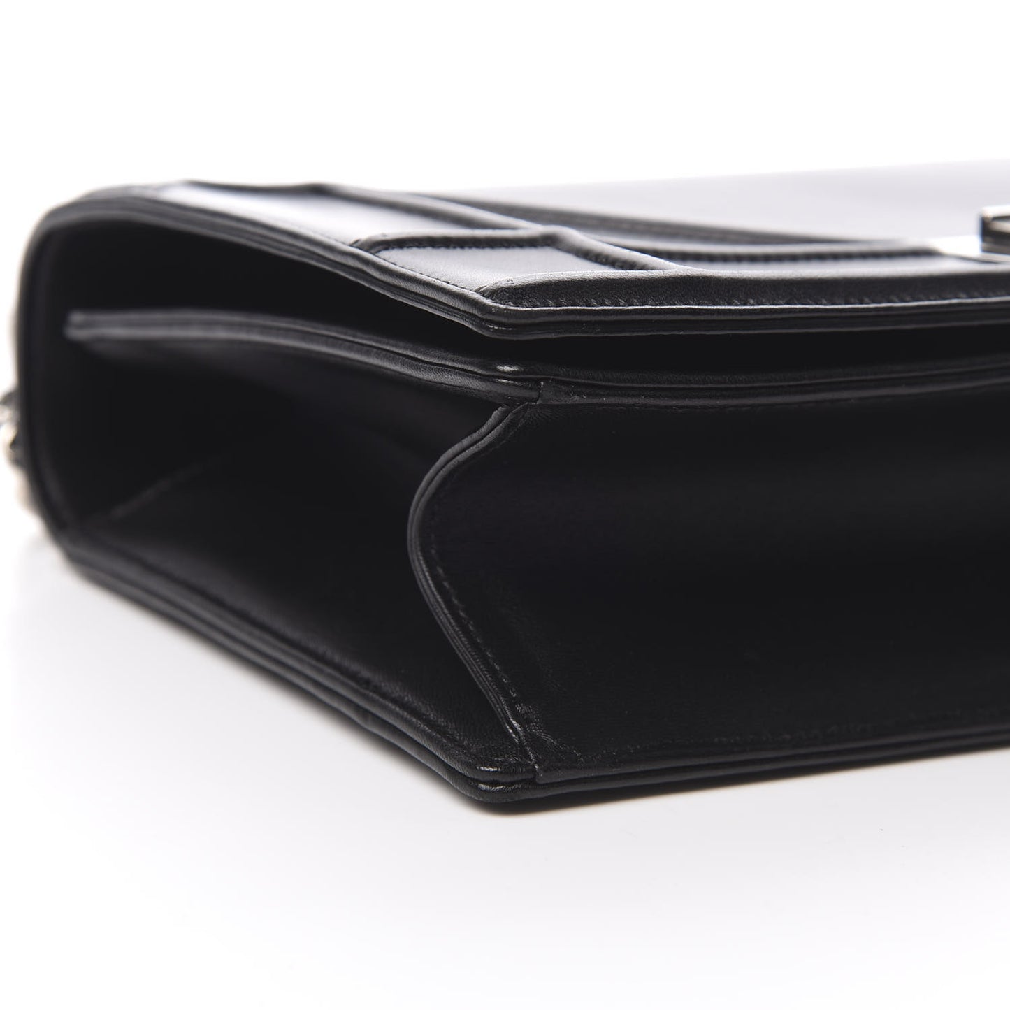 Lambskin Medium Diorama Flap Bag Black