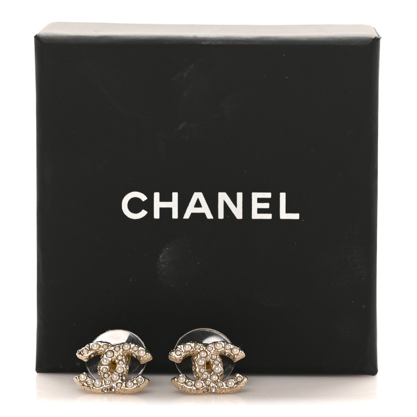 Pearl CC Earrings Gold