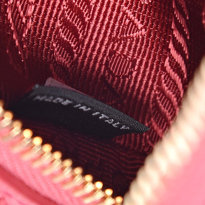 Prada Saffiano Mini Camera Crossbody Peonia 7 of 11