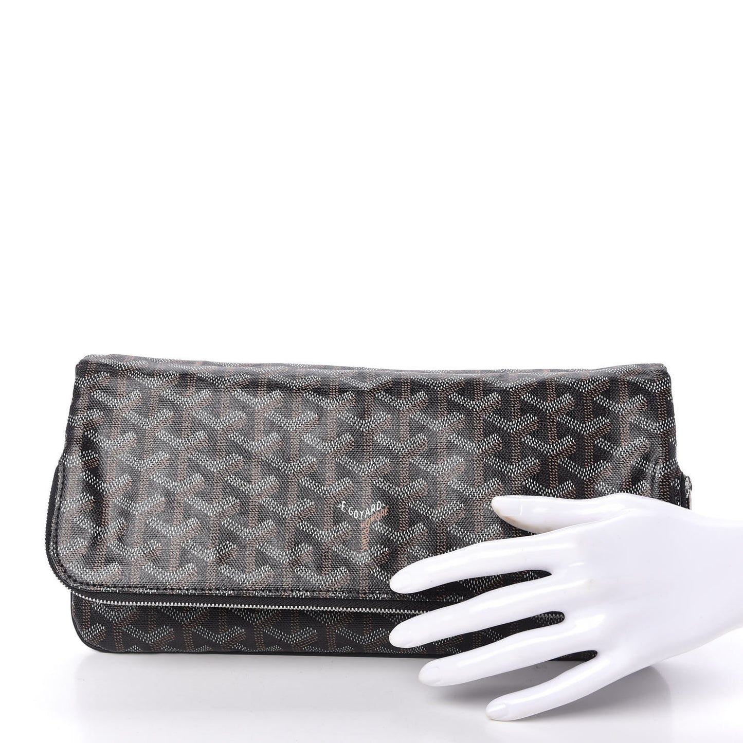 Goyardine Sainte Marie Soft Clutch Black