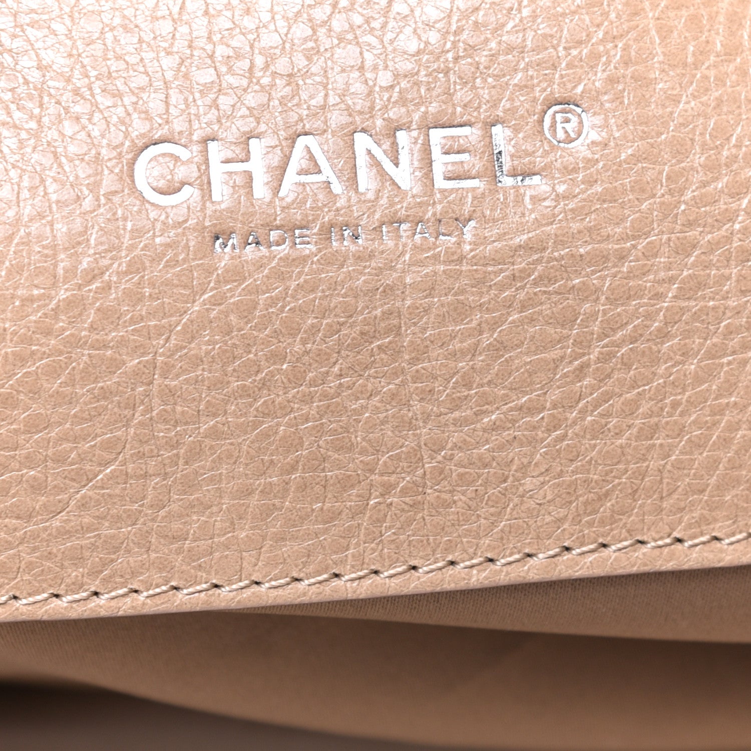 Chanel Glazed Calfskin Large On The Road Tote Beige 6 of 12