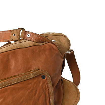 Celine Calfskin Suede Satchel Brown 14 of 18