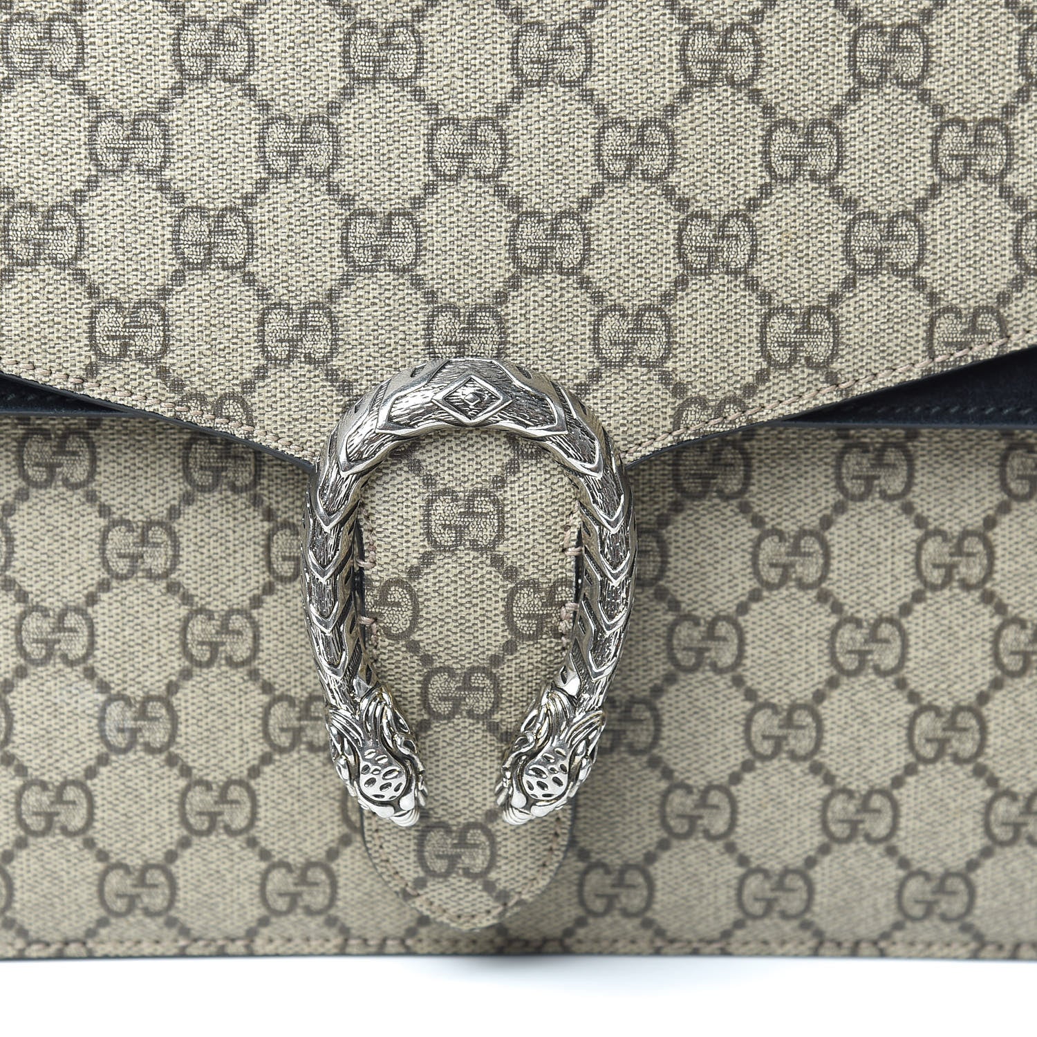 Gucci GG Supreme Monogram Medium Dionysus Shoulder Bag Black 15 of 17