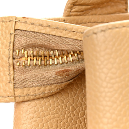 Chanel Caviar Logo Shoulder Bag Beige 15 of 15