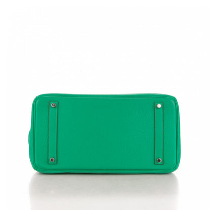 Hermes Taurillon Clemence Birkin 35 Menthe 7 of 28