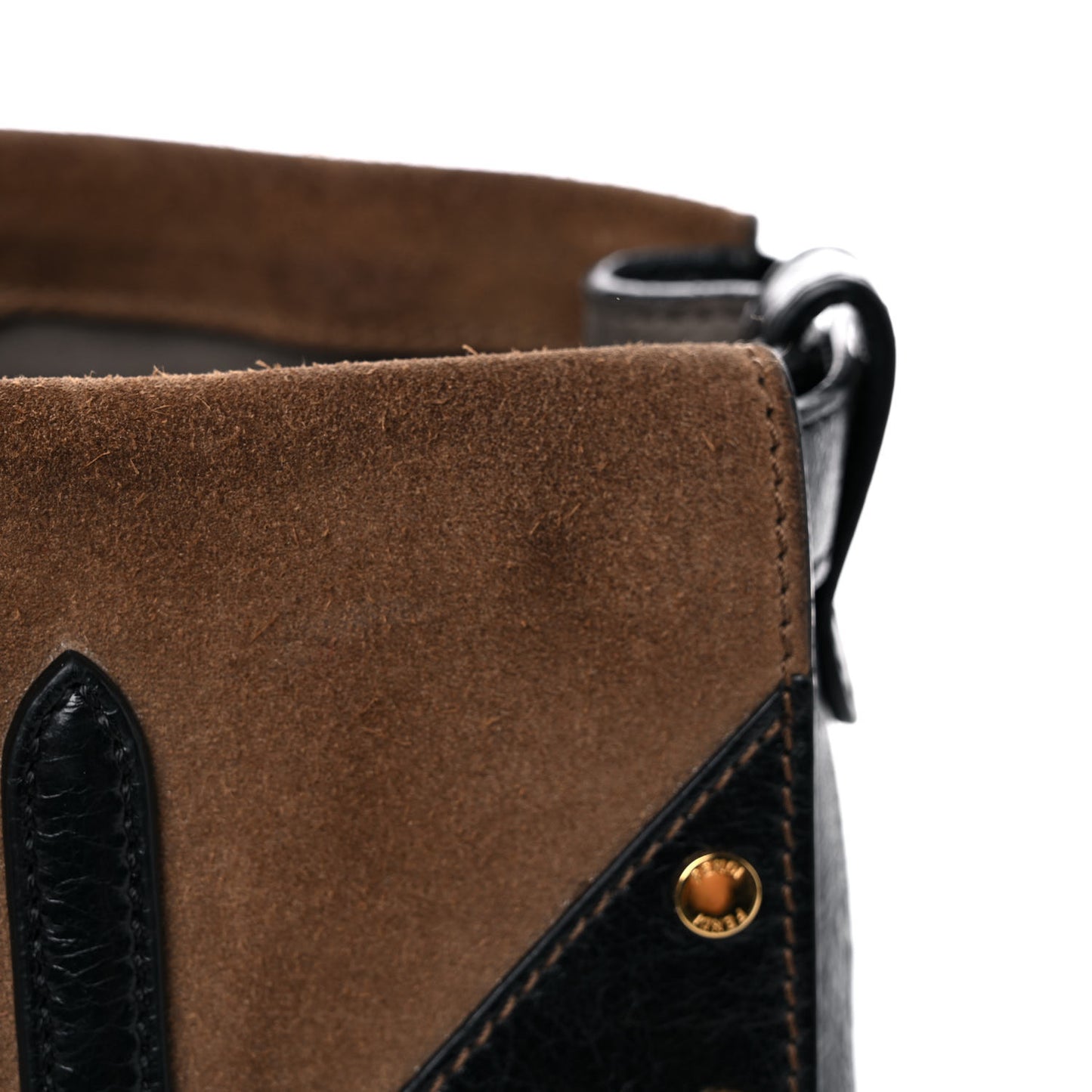 Agnello Old Shine Vitello Go Rain Small Flip Tote Black Marrone