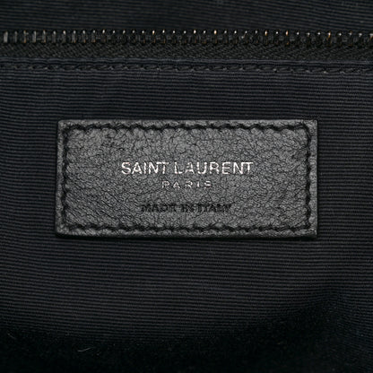 Saint Laurent Crinkled Calfskin Matelasse Monogram Large Niki Shopper Tote Black 6 of 14