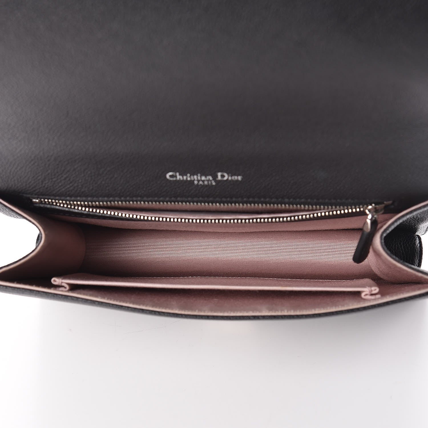 Christian Dior Grained Calfskin Medium Diorama Flap Bag Black 7 of 12