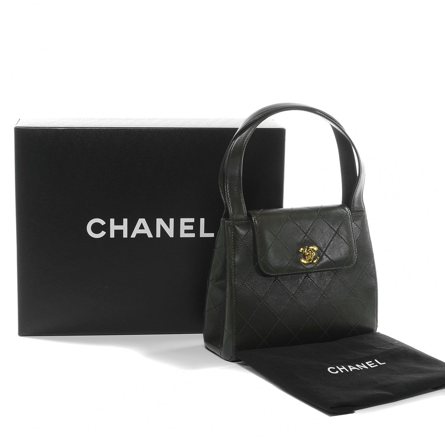 Chanel Lambskin Quilted Handbag Brown 4 of 11