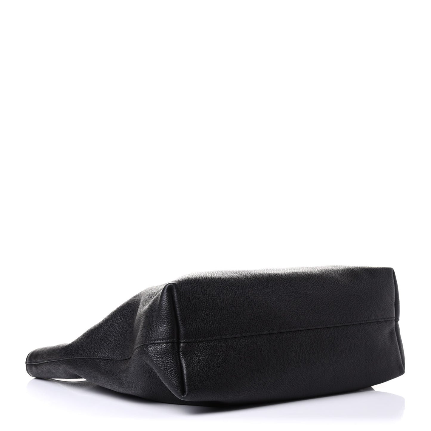 Vitello Daino Shopping Tote Black