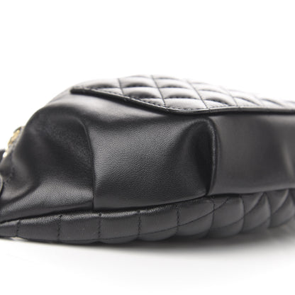 Chanel Lambskin Quilted Waist Bag Fanny Pack Black 8 of 11