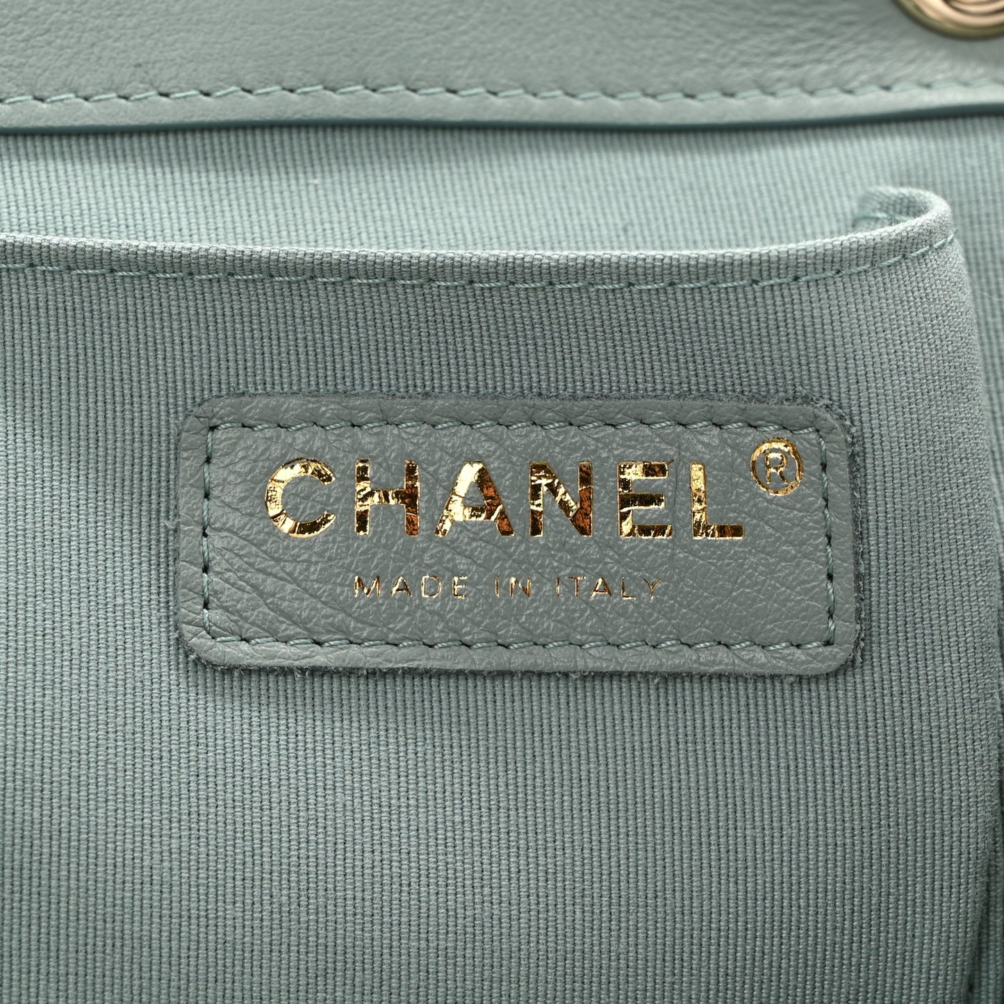 Lambskin Quilted Large Duma Drawstring Backpack Grey