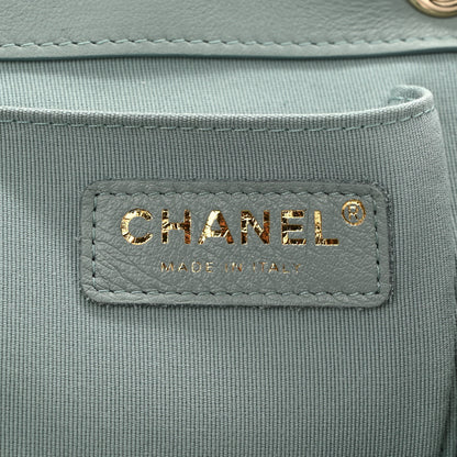 Chanel Lambskin Quilted Large Duma Drawstring Backpack Grey 6 of 10