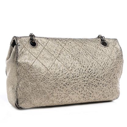 Chanel Distressed Lambskin Le Marais Ligne Flap Gold 3 of 8