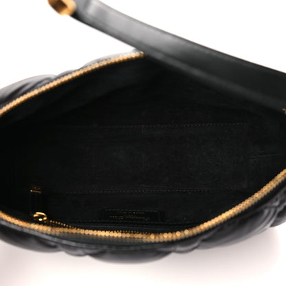 Christian Dior Calfskin Macrocannage Medium Diortravel Nomad Pouch Black 5 of 7