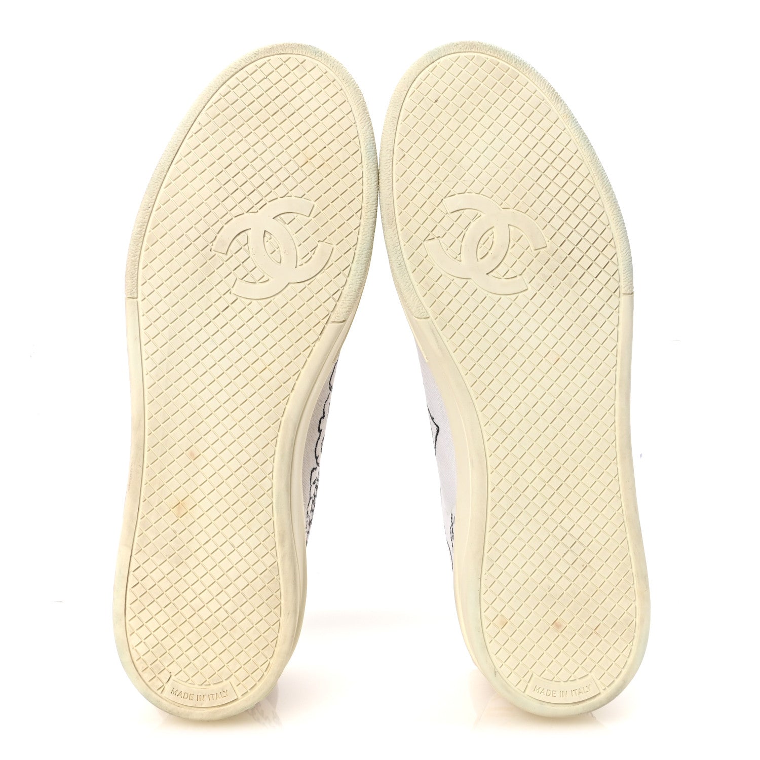 Chanel x Pharrell Williams Canvas Womens Sneakers 36.5 White