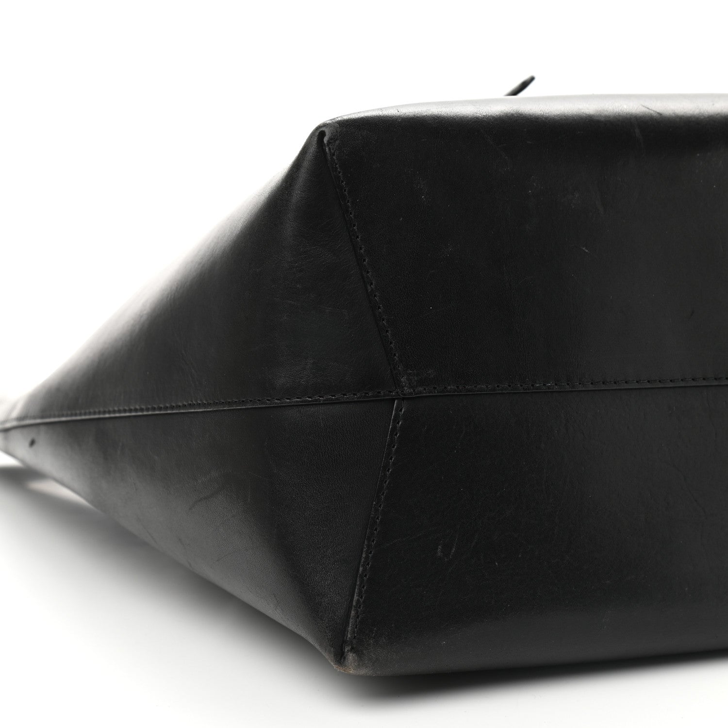Mansur Gavriel Vegetable Tanned Calfskin Bucket Bag Black Flamma 8 of 17