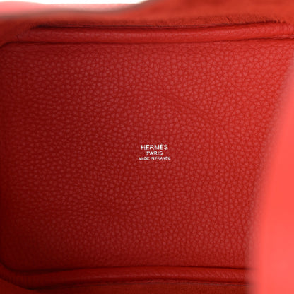 Hermes Taurillon Clemence Picotin Lock 18 PM Rouge De Coeur 6 of 11