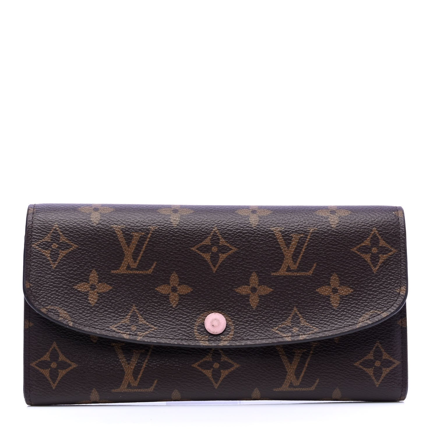 Louis Vuitton Monogram Emilie Wallet Rose Ballerine 1 of 5
